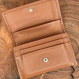 Long champ Brown leather wallet